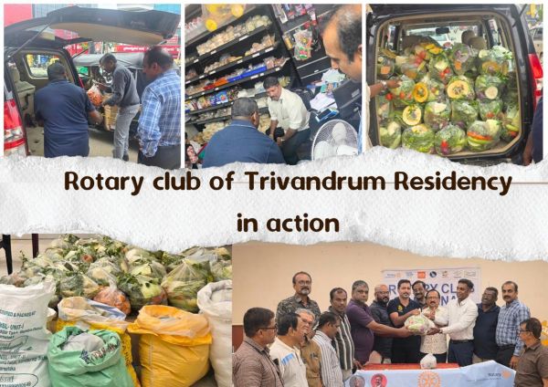 Rotary Club of Trivandrum Residency in action